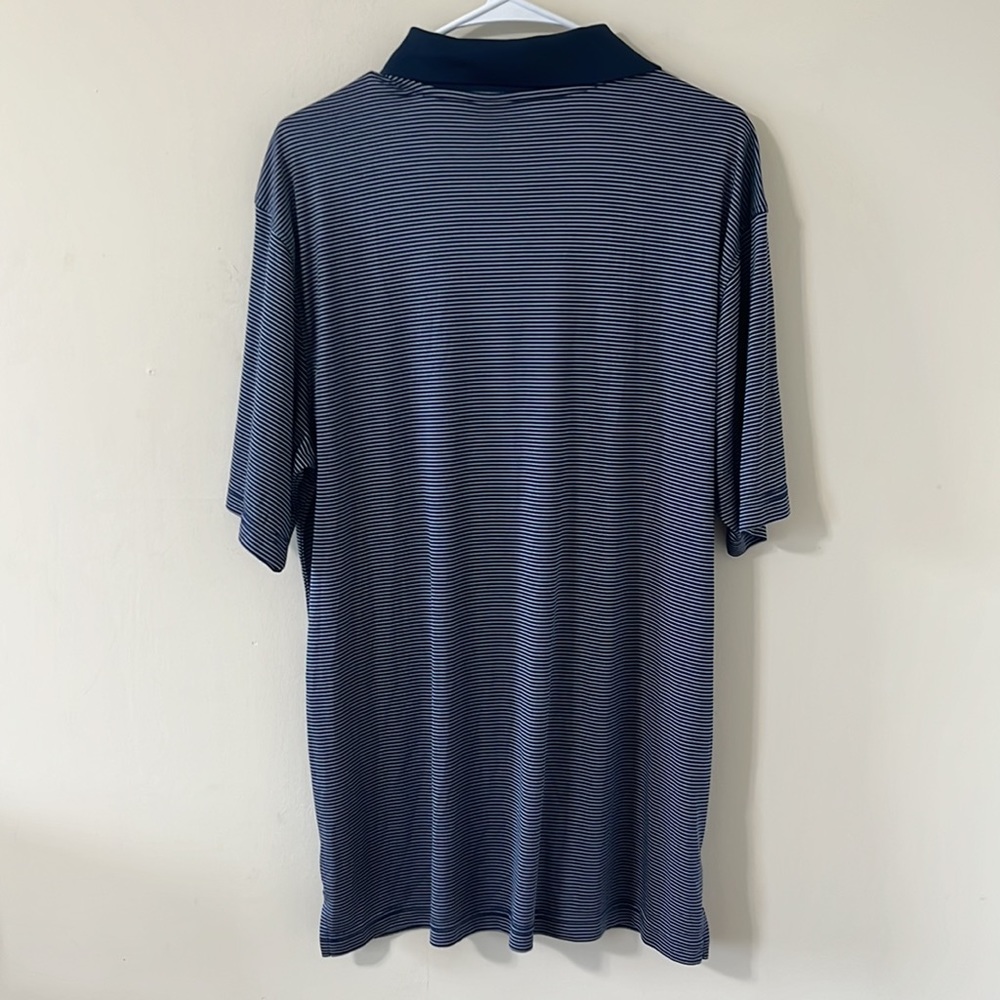 Slazenger Men’s Core Polo Striped Navy White Size XL - Picture 9 of 9
